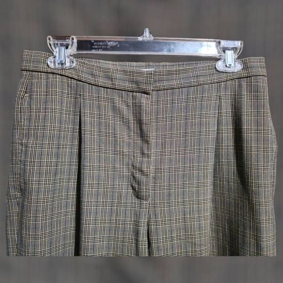 Liz Claiborne Kylie Pants, Stain Resistance, Size 10, Tan Plaid - Picture 2 of 4